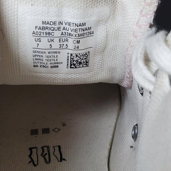 Converse Return to Festival Floral Embroidered White Platform Hi-Tops -Sz 7 - Picture 4 of 16